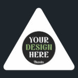 custom, unique, sleek & minimalist hershey®'s kiss triangle sticker<br><div class="desc">This design is accessible to all. Feel free to customise the logo,  images,  text,  and colours according to your preferences. Thank you very much.</div>