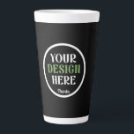 custom, unique, sleek & minimalist latte mug<br><div class="desc">This design is accessible to all. Feel free to customise the logo,  images,  text,  and colours according to your preferences. Thank you very much.</div>