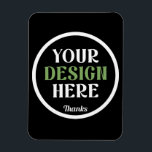 custom, unique, sleek & minimalist magnet<br><div class="desc">This design is accessible to all. Feel free to customise the logo,  images,  text,  and colours according to your preferences. Thank you very much.</div>