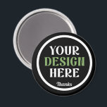 custom, unique, sleek & minimalist magnet<br><div class="desc">This design is accessible to all. Feel free to customise the logo,  images,  text,  and colours according to your preferences. Thank you very much.</div>