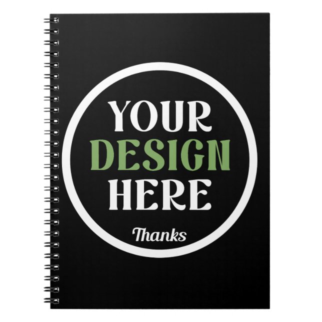 custom, unique, sleek & minimalist notebook (Front)