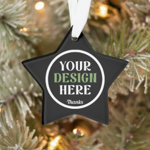 custom, unique, sleek & minimalist ornament
