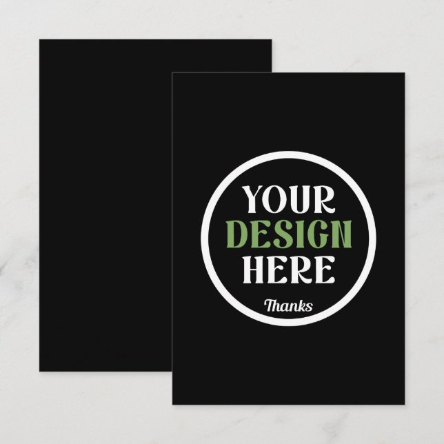 custom, unique, sleek & minimalist RSVP card (Front/Back)