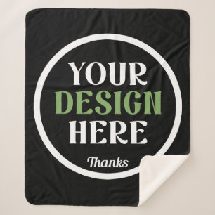 custom, unique, sleek & minimalist sherpa blanket