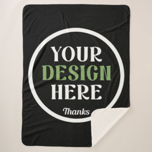 custom, unique, sleek & minimalist sherpa blanket