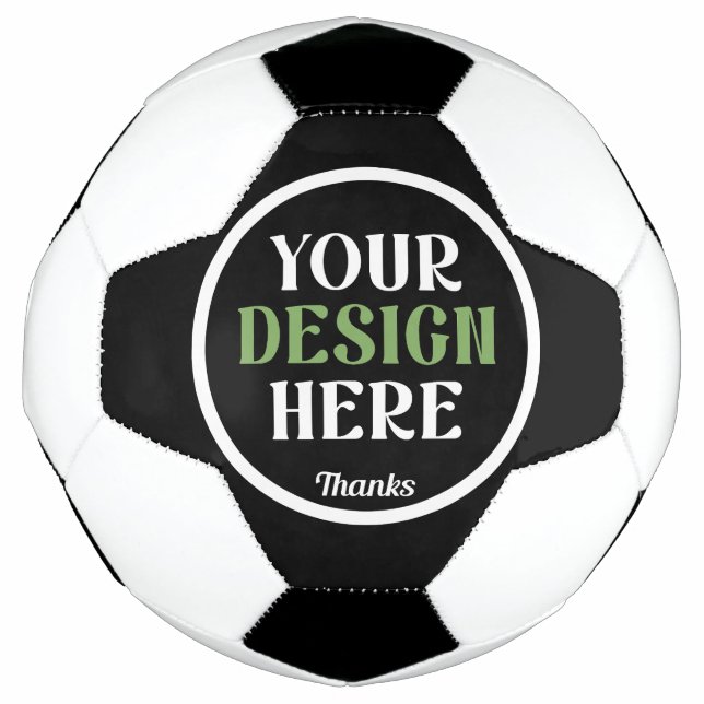 custom, unique, sleek & minimalist soccer ball (Front)