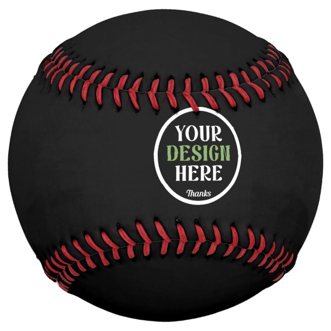 custom, unique, sleek & minimalist softball (Front)