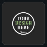 custom, unique, sleek & minimalist square sticker<br><div class="desc">This design is accessible to all. Feel free to customise the logo, images, text, and colours according to your preferences. Thank you very much.</div>