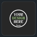 custom, unique, sleek & minimalist square sticker<br><div class="desc">This design is accessible to all. Feel free to customise the logo,  images,  text,  and colours according to your preferences. Thank you very much.</div>