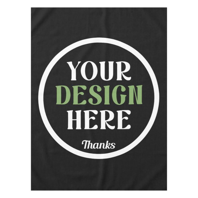 custom, unique, sleek & minimalist tablecloth (Front)