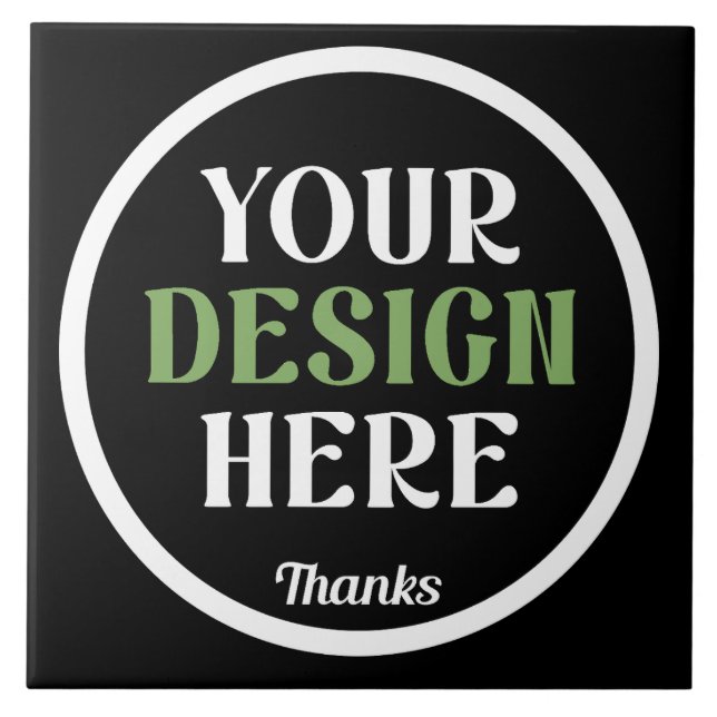 custom, unique, sleek & minimalist tile (Front)