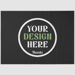 custom, unique, sleek & minimalist tissue paper