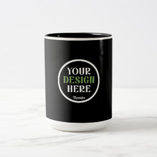 custom, unique, sleek & minimalist Two-Tone coffee mug