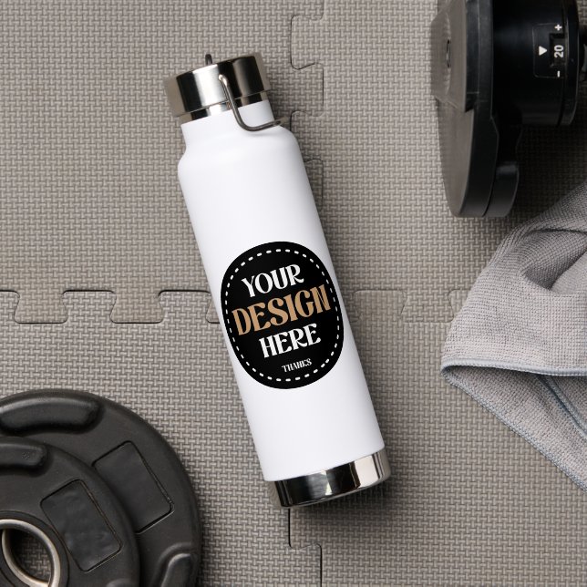 custom, unique, sleek & minimalist water bottle (Gym (Rotated))
