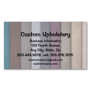 Custom Upholstery Boat  Business Card