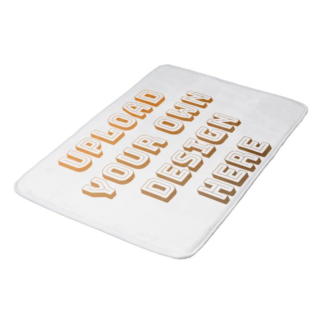 Custom Upload Design Product Bath Mat (Angled)