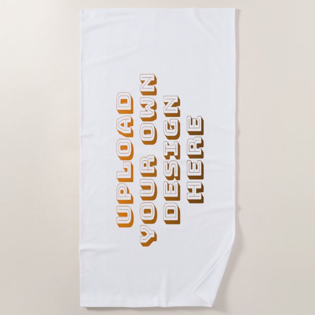 Custom Upload Design Product Beach Towel (Front)