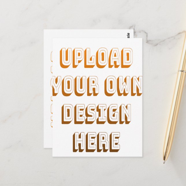 Custom Upload Design Product Postcard (Front/Back In Situ)