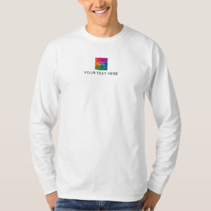 Custom Upload Image Or Logo Mens Modern Template T-Shirt