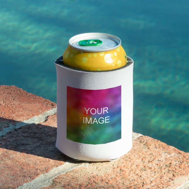 Custom Upload Photo Image or Logo Minimal Template Can Cooler (In Situ Pool)