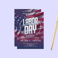 Custom USA Flag Labour Day Celebration Event