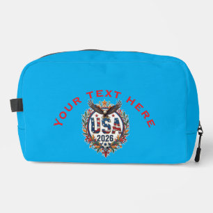 Custom USA National Soccer Team Bald Eagle Logo Dopp Kit