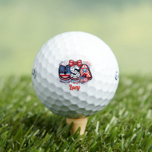 Custom USA Print - Personalized Feminist American  Golf Balls