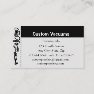 Custom Vacuum Repair Sales Maintenance Business Ca Business Card