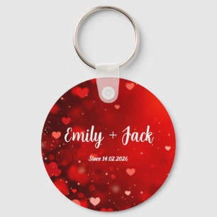 Custom Valentine  Love Gift for Him & Her Key Ring