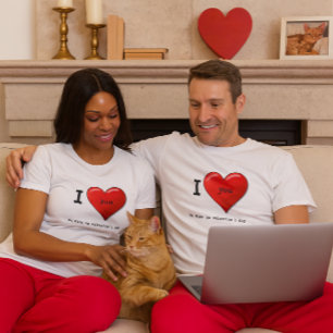 Custom Valentine Love You T-Shirt