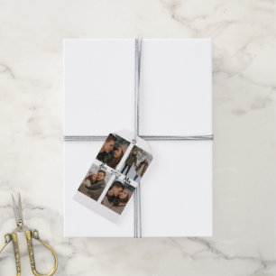 Custom Valentine Photo Collage Gift Tag