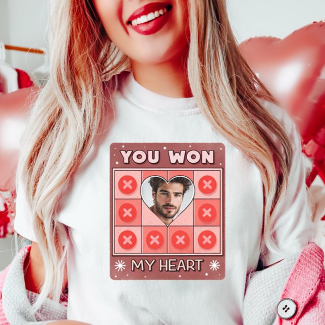 Custom Valentine Photo  Love Shirt, Tic-Tac-Toe T-Shirt (Creator Uploaded)