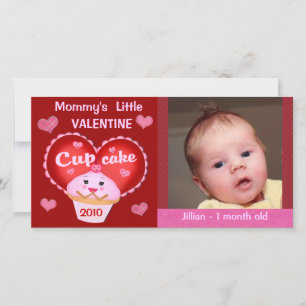 Custom Valentine's Day Baby  Photo Card