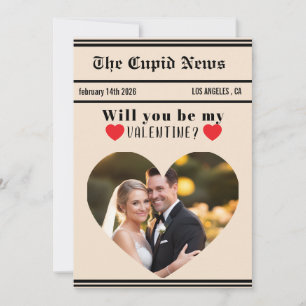 Custom Valentines Day Gift Idea, Printable Will  Holiday Card