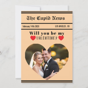 Custom Valentines Day Gift Idea, Printable Will  Holiday Card