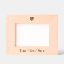 Custom Valentine's Day Heart Wood