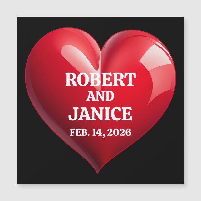 Custom valentines day personalise heart gift (Front)