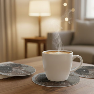 Custom Valentine's Day Romantic Couple Photo  Coaster