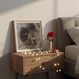 Custom Valentine's Day Romantic Couple Photo  Print