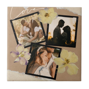 Custom Valentine's Day Romantic Couple Photo Tile