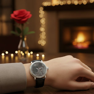 Custom Valentine's Day Romantic Couple Photo  Watch