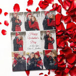 Custom Valentine's Day Romantic Love Photo Collage Jigsaw Puzzle<br><div class="desc">This beautiful Happy Valentine's Day puzzle gift has bold red script in the centre and your names surrounded by 8 romantic couple photos around the border. Select the sweetest photographs of your relationship to make a sweet photograph collage for your boyfriend, girlfriend, wife, husband, or partner. A wonderful personalised Valentine...</div>