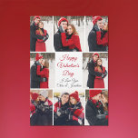 Custom Valentine's Day Romantic Photo Magnet Card<br><div class="desc">This beautiful Happy Valentine's Day magnet card has bold red script in the centre and your names surrounded by 8 romantic couple photos around the border. Select the sweetest photographs of your relationship to make a sweet photograph collage for your boyfriend, girlfriend, wife, husband, or partner. A wonderful personalised Valentine...</div>