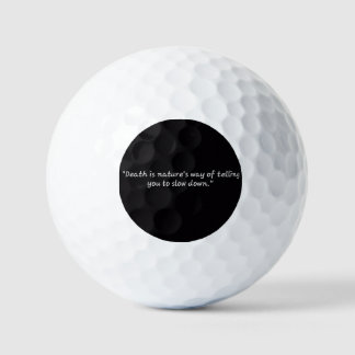 Custom Value Golf Ball with motivational quote