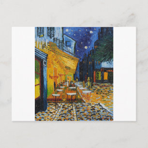 Custom Van Gogh Cafe Terrace Vintage Fine Art Postcard