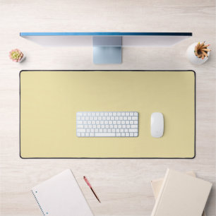 Custom Vanilla Cream Desk Mat - Soft & Elegant