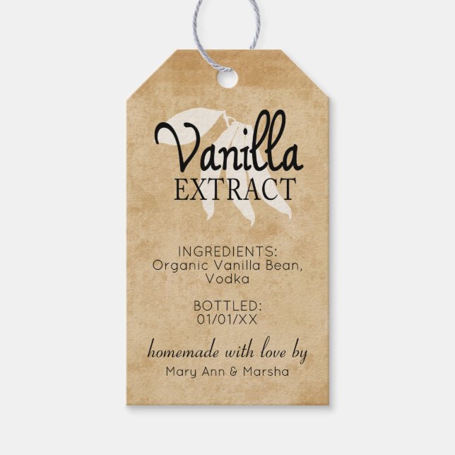 Custom Vanilla Extract Label (Front)