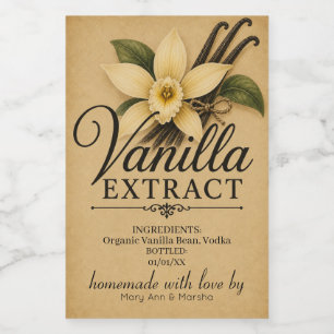 Custom Vanilla Extract Label