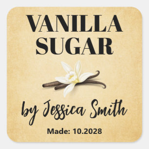Custom Vanilla Sugar Label