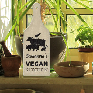 Custom Vegan Kitchen,  Farm Animals  Cutting Board